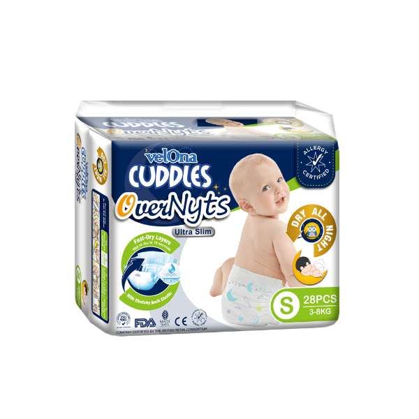 Velona Cuddles Looney Toones Baby Diaper Small 28Pcs - VELONA CUDDLES - Baby Need - in Sri Lanka