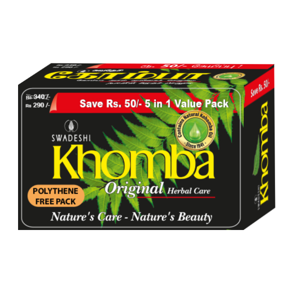 Kohomba Soap Eco Pack Herbal Rs.40 Save 70*5 - in Sri Lanka