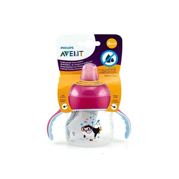 Philips Avent Baby Feeding Drinking Cup Pink 7Oz 6M+ 200Ml - PHILIPS AVENT - Baby Need - in Sri Lanka