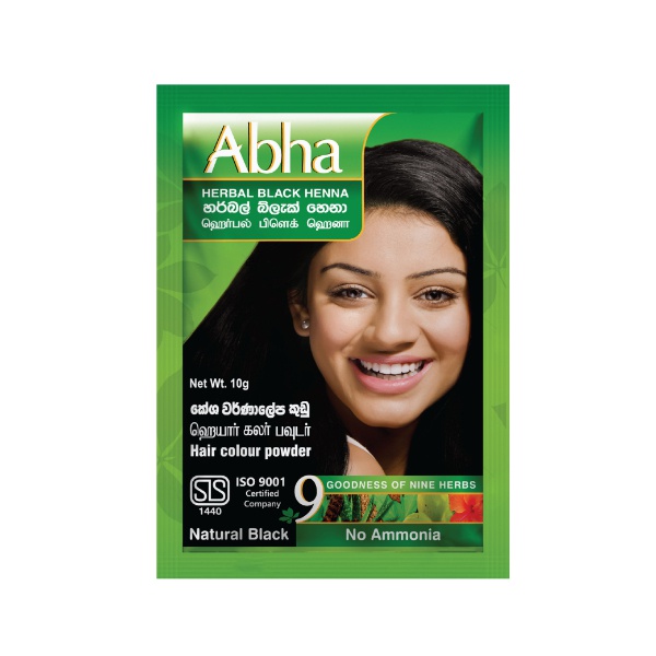 Abha Henna Herbal Black 10G - in Sri Lanka