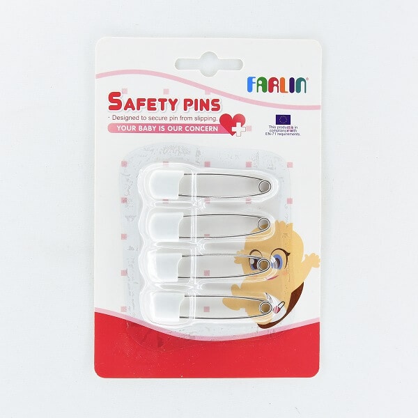 Farlin Safety Pins 4Pcs - FARLIN - Baby Need - in Sri Lanka