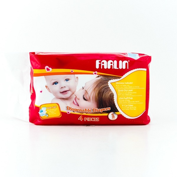 Farlin Baby Diaper S 4 Pcs - in Sri Lanka