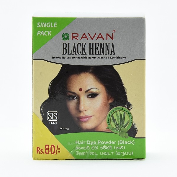 Ravan Hair Colour Shampoo Black 10Ml - RAVAN - Hair Care - in Sri Lanka