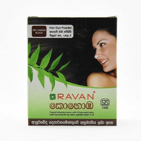 Ravan Hair Dye Kohomba Srilankan Black 10G - RAVAN - Hair Care - in Sri Lanka