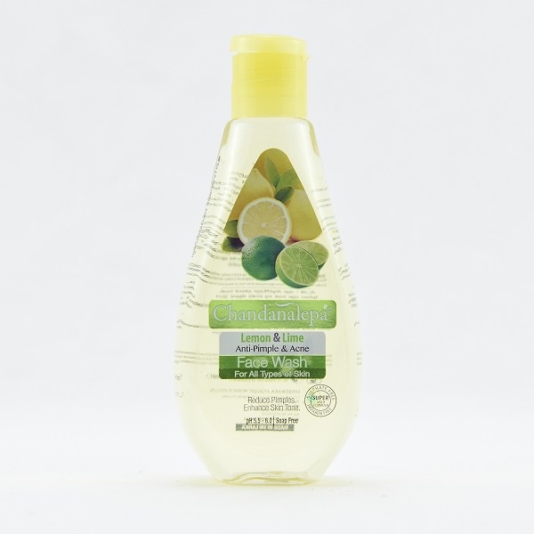 Chandanalepa Face Wash Lemon Lime 100Ml - CHANDANALEPA - Facial Care - in Sri Lanka