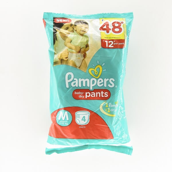 Pampers Baby Pants M 4'S - in Sri Lanka