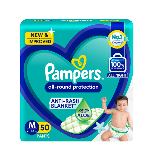 Pampers Baby Pants Medium 50'S - in Sri Lanka