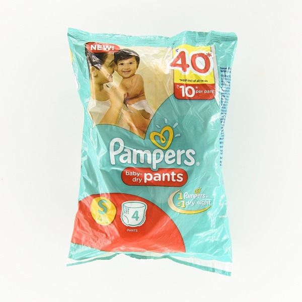 Pampers Baby Pants S 4'S - in Sri Lanka