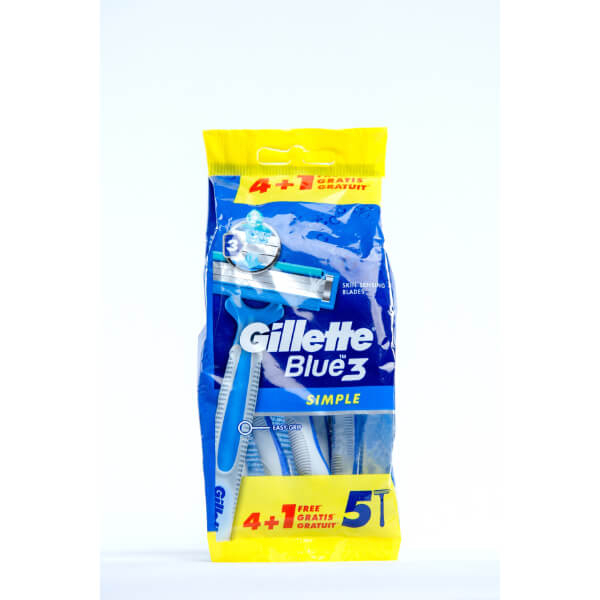 Gillette Blue 3 Razor Simple 4+1 - in Sri Lanka