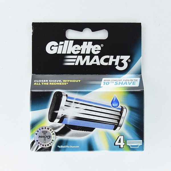 Gillette Mach 3 Cartridges 4S - GILLETTE - Toiletries Men - in Sri Lanka