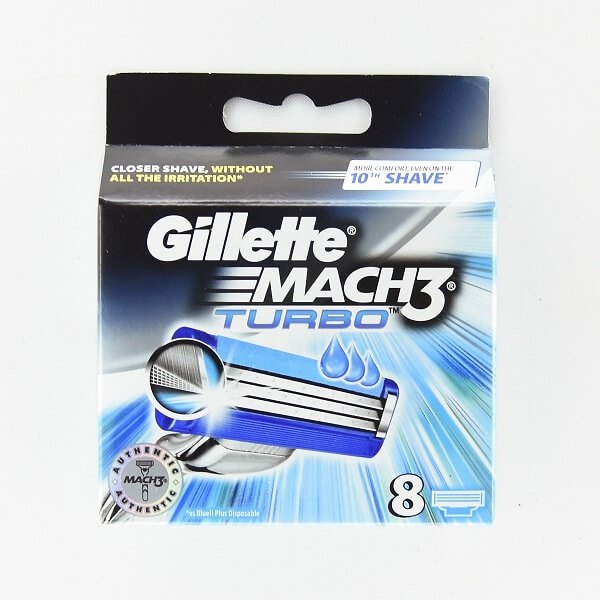 Gillette Mach 3 Turbo Cartridge 8S - GILLETTE - Toiletries Men - in Sri Lanka