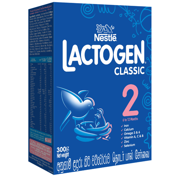 Lactogen Classic 2 Follow Up Formula 6 To 12 Months 300G - LACTOGEN - Baby Food - in Sri Lanka