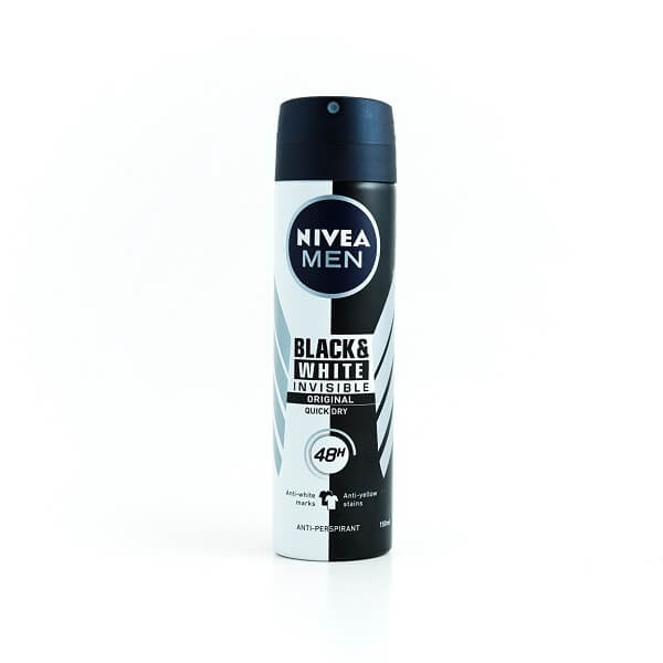 Nivea Deo Spray Invisible Black & White 150Ml | Glomark.lk