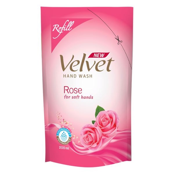 Velvet Hand Wash Refill Rose 200Ml - VELVET - Body Cleansing - in Sri Lanka