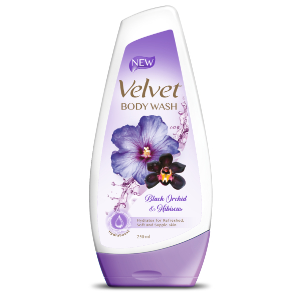 Velvet Body Wash Black Orchid & Hibiscus 250Ml - VELVET - Body Cleansing - in Sri Lanka