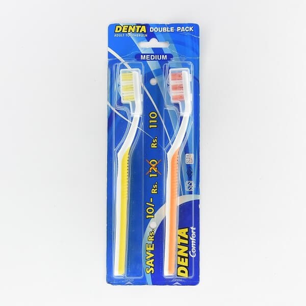 Denta Toothbrush Comfort Medium Twin - DENTA - Oral Care - in Sri Lanka