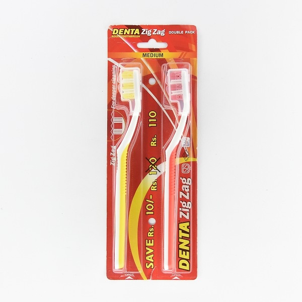 Denta Toothbrush Comfort Zigzag Twin - DENTA - Oral Care - in Sri Lanka