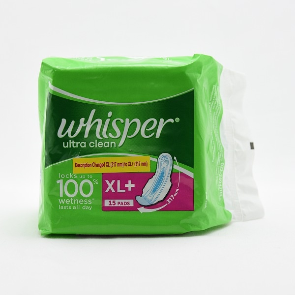 Whisper Sanitary Napkins Ultra Xl + Wings 15S - in Sri Lanka