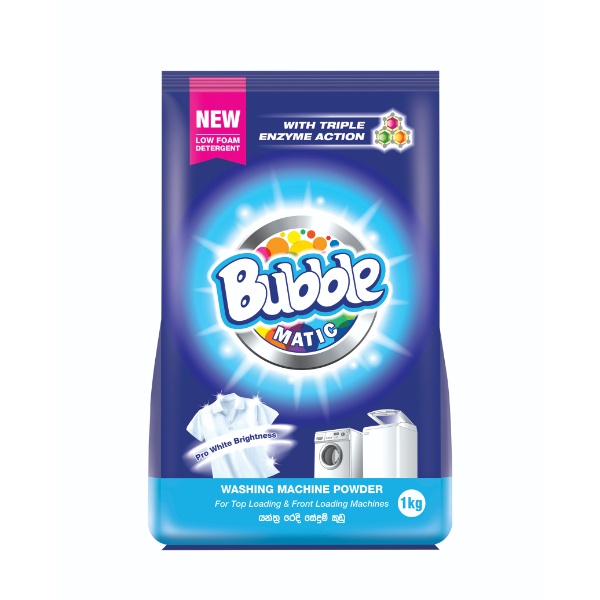 Bubble Compact Detergent Powder 1Kg - BUBBLE - Laundry - in Sri Lanka