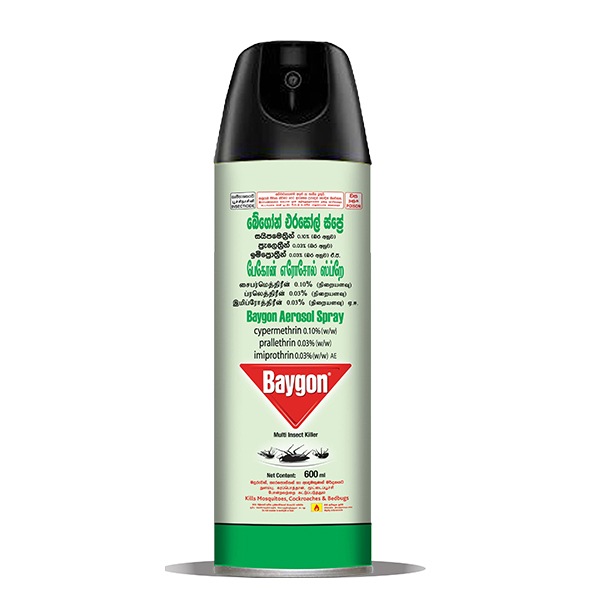 Baygon Aerosol Spray 600Ml - BAYGON - Pest Control - in Sri Lanka
