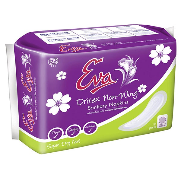 Eva Sanitary Napkins Dritex Non Wings 10S - EVA - Personal Hygiene - in Sri Lanka
