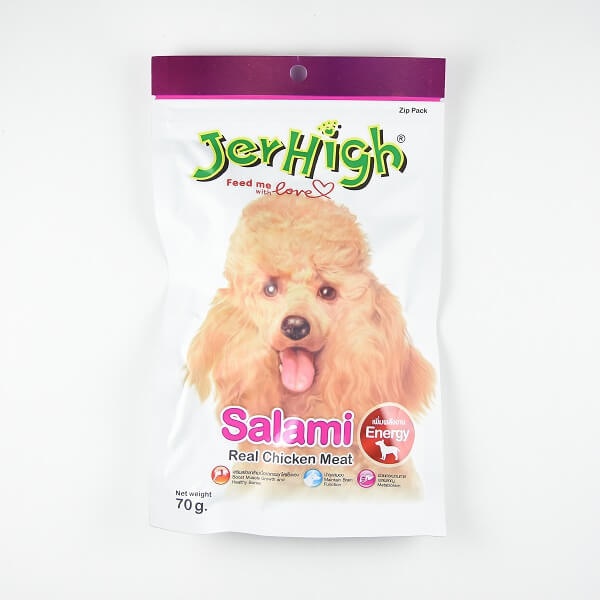 Jerhigh Chicken Salami Dog Snacks 70G - JERHIGH - Pet Care - in Sri Lanka