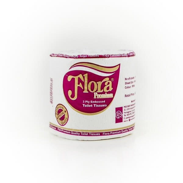 Flora Toilet Roll Embosse 3 Ply - FLORA - Paper Goods - in Sri Lanka