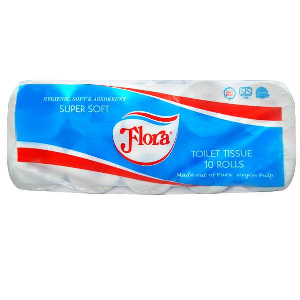 Flora Toilet Rolls 10S - FLORA - Paper Goods - in Sri Lanka