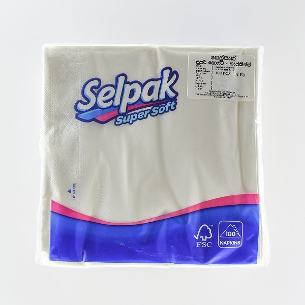 Selpak Paper Napkin 2Ply 100S - SELPAK - Paper Goods - in Sri Lanka