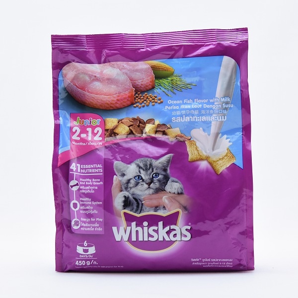 Whiskas Ocean Fish Kitten Food 450G - WHISKAS - Pet Care - in Sri Lanka