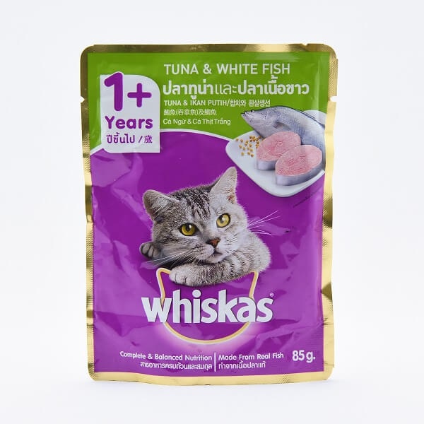 Whiskas Tuna & White Fish Cat Food Pouch 85G - WHISKAS - Pet Care - in Sri Lanka