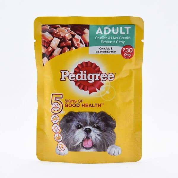 Pedigree Chicken & Liver Cis Dog Food Pouch 70G - PEDIGREE - Pet Care - in Sri Lanka