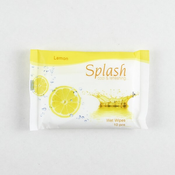 Splash Lemon Wet Tissues 10S - SPLASH - Paper Goods - in Sri Lanka