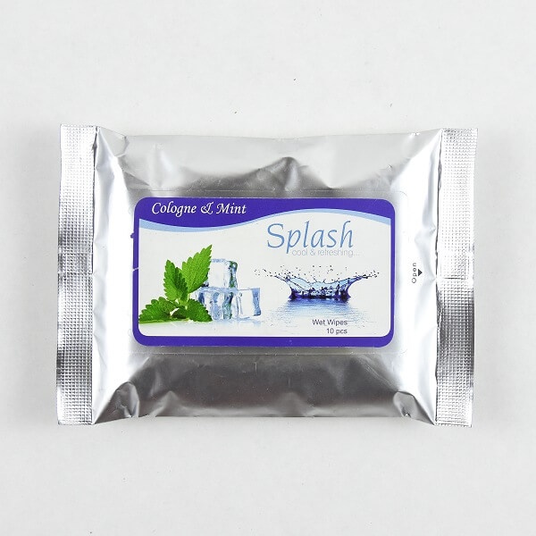 Splash Wet Tissues Cologn & Mint 10S - SPLASH - Paper Goods - in Sri Lanka