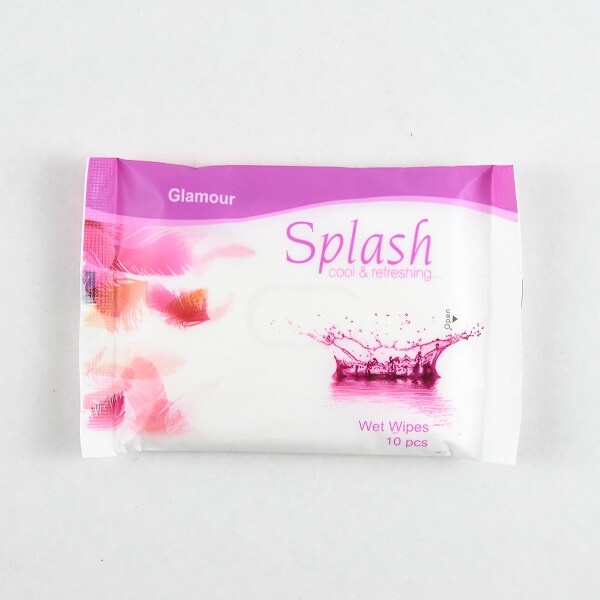 Splash Wet Wipes Moist Towel Glamour 10S - SPLASH - Paper Goods - in Sri Lanka