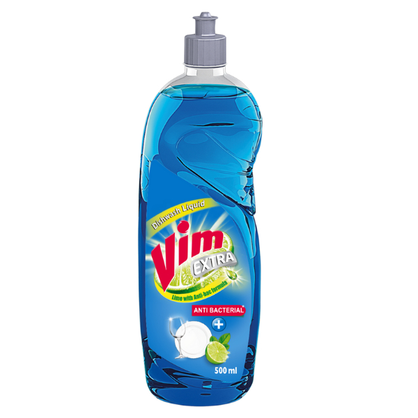 Vim Dishwash Liquid Anti Bacterial 500Ml - VIM - Cleaning Consumables - in Sri Lanka