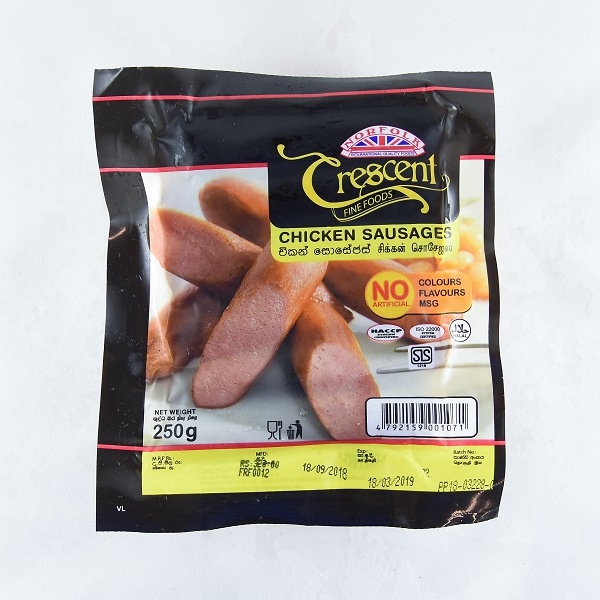 Crescent Chicken Sausage 250G - CRESCENT - Processed / Preserved Meat - in Sri Lanka