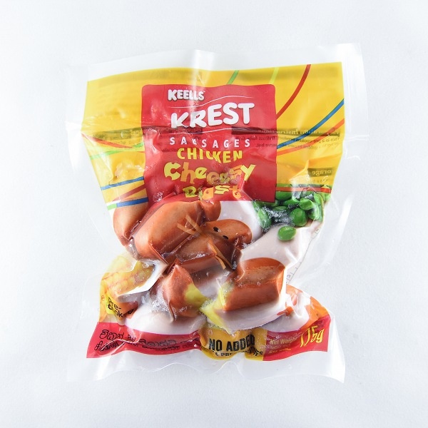 Keells Chicken Sausage Cheesy Blast 175G - KEELLS/KREST - Processed / Preserved Meat - in Sri Lanka