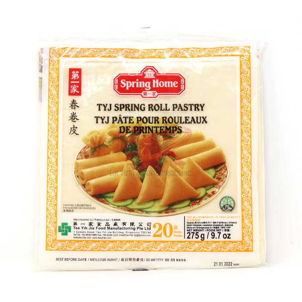 Spring Home Spring Roll Sheets 275G - TYJ SPRING HOME - Frozen Ready To Cook Snacks - in Sri Lanka