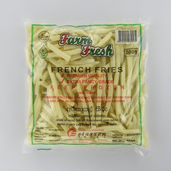 Farm Fresh French Fries 500G - FARM FRESH - Frozen Ready To Cook Snacks - in Sri Lanka