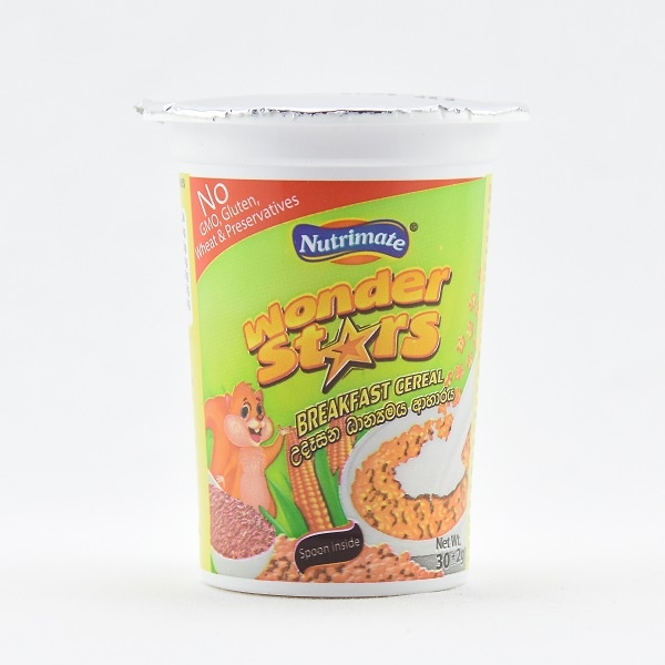 Nutrimate Wonderstar Cereal Cup 30G - NUTRIMATE - Cereals - in Sri Lanka