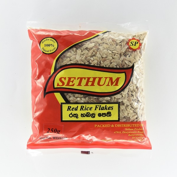 Sethum Red Rice Flakes 250G - SETHUM - Cereals - in Sri Lanka
