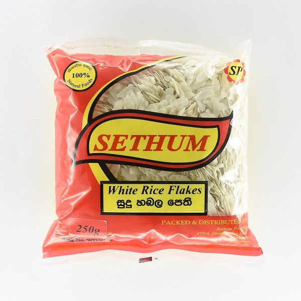 Sethum White Rice Flakes 250G - SETHUM - Cereals - in Sri Lanka