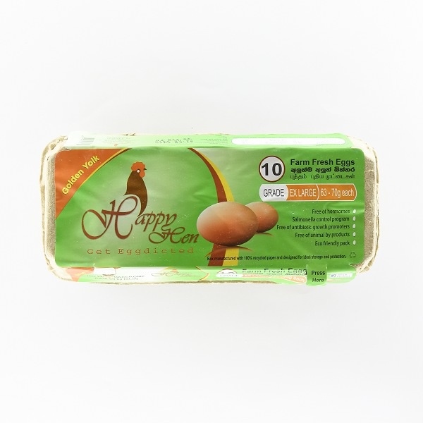 Happy Hen Brown Egg Extra Large 10S - in Sri Lanka