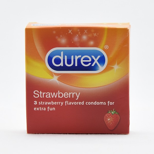 Durex Condom Strawberry 3S 6G - DUREX - Contraceptive Agents - in Sri Lanka