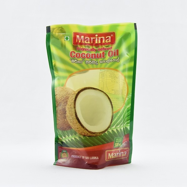 Marina Physically Refined Coconut Oil Pack 500Ml - MARINA - Oil / Fat - in Sri Lanka