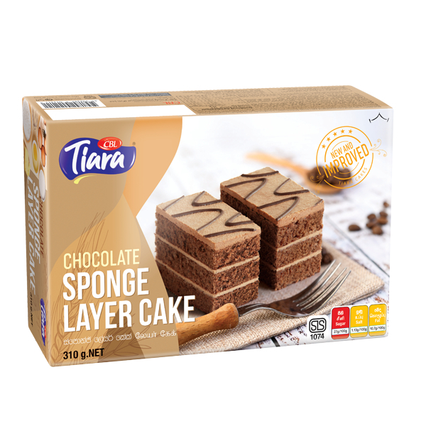 Tiara Sponge Layer Cake Chocolate 310G - in Sri Lanka