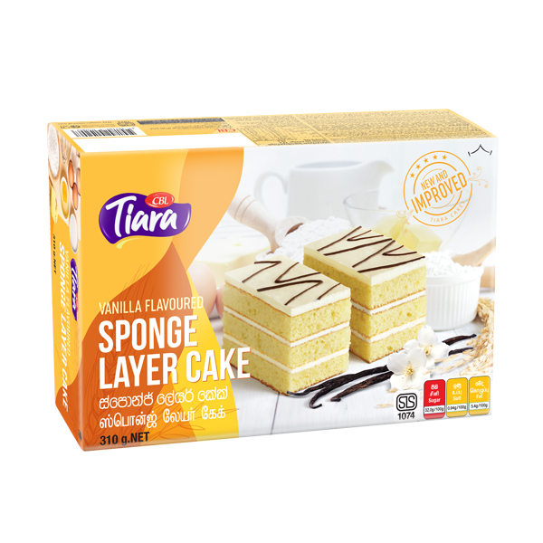 Tiara Sponge Layer Cake Vanilla 310G - TIARA - Confectionary - in Sri Lanka
