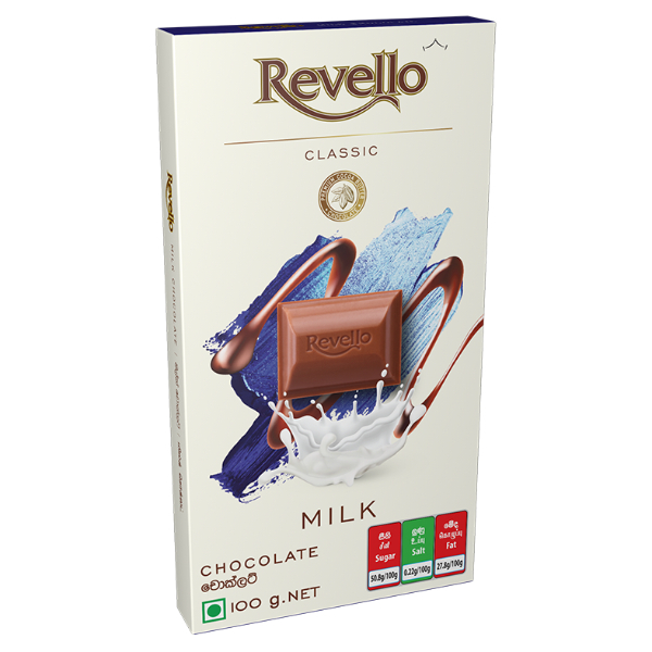 Revello Milk Chocolate 100G - RITZBURY - Confectionary - in Sri Lanka