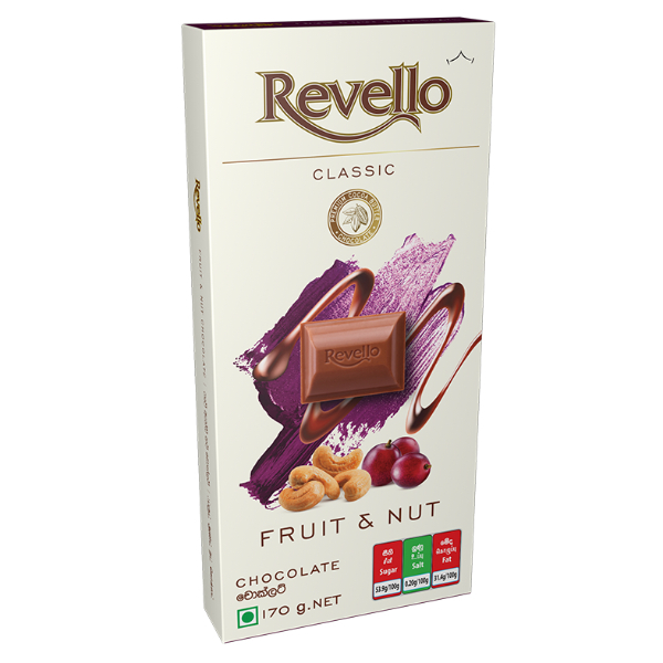 Ritzbury Revello Chocolate Fruit & Nut 170G - RITZBURY - Confectionary - in Sri Lanka